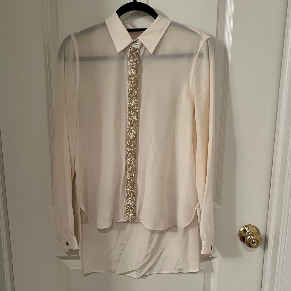 Gryphon Button Down Shirt With Sequins - image 1